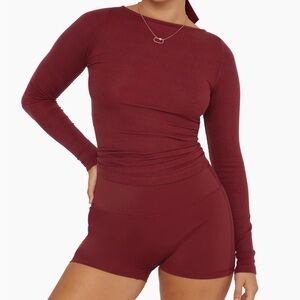 SETactive boatneck sleeve tee